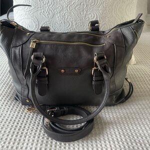 Elegant Black Leather Handbag